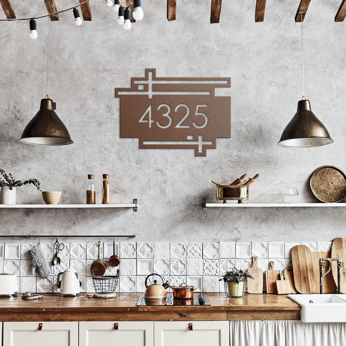 Mid-Century_Modern_Metal_House_Number_Si_Copper_Rustic_Kitchen_Mockup.png