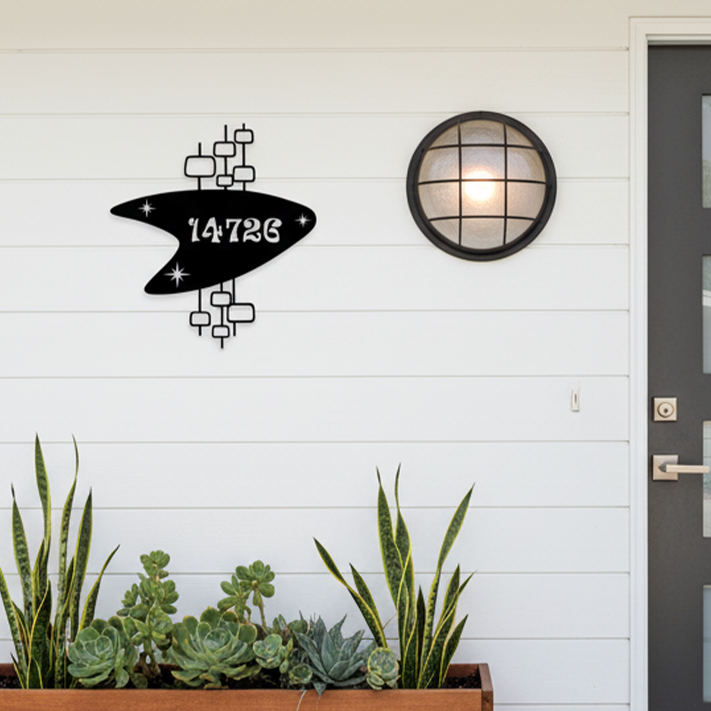 Custom house name MCM wall art