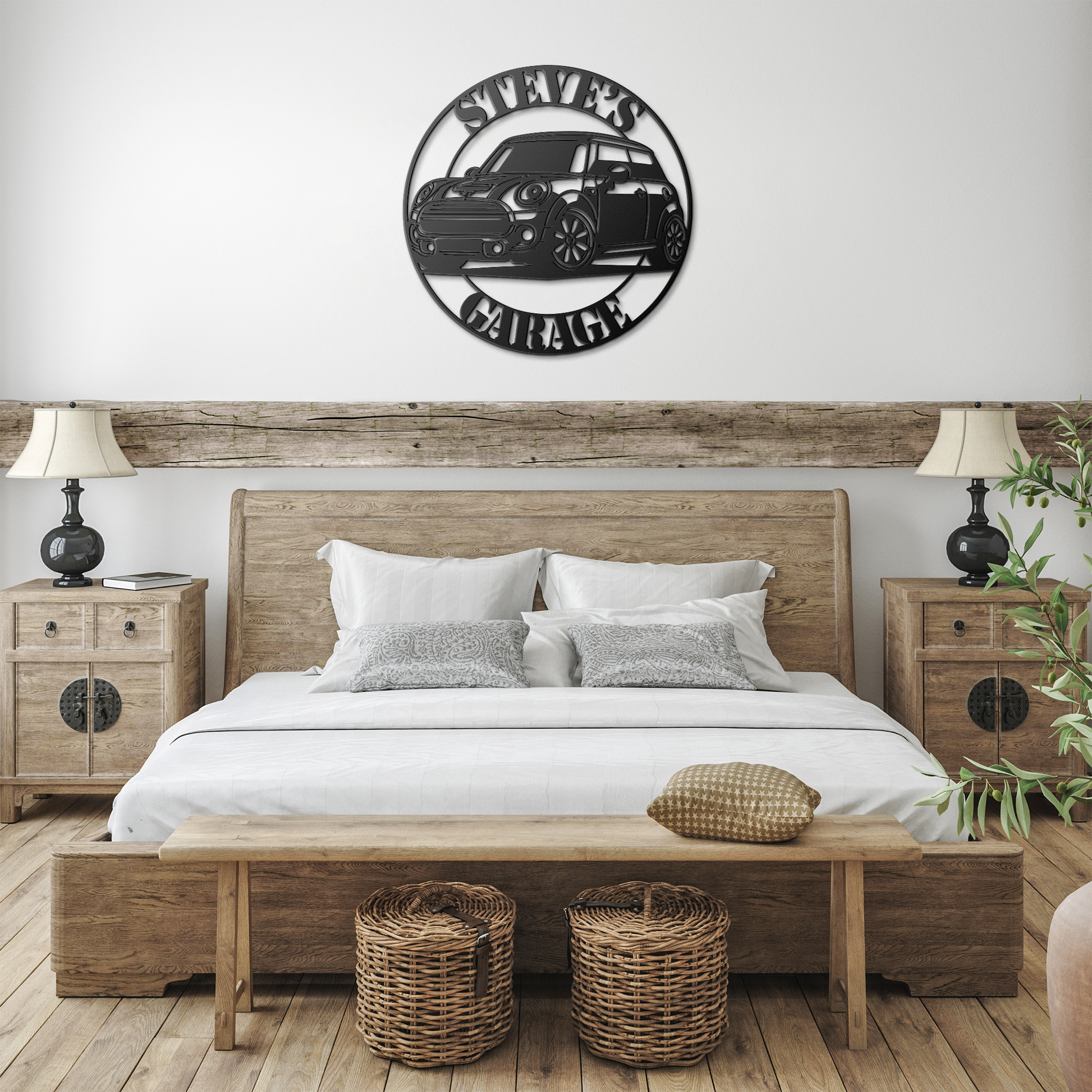 Mini Cooper Steel Sign