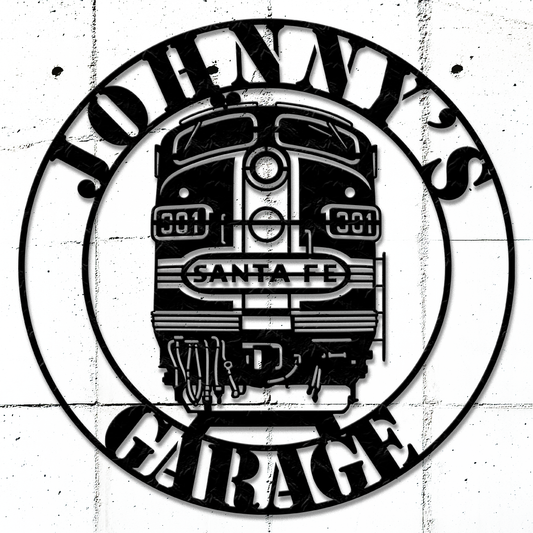 Diesel Train Custom Hobby Metal Sign