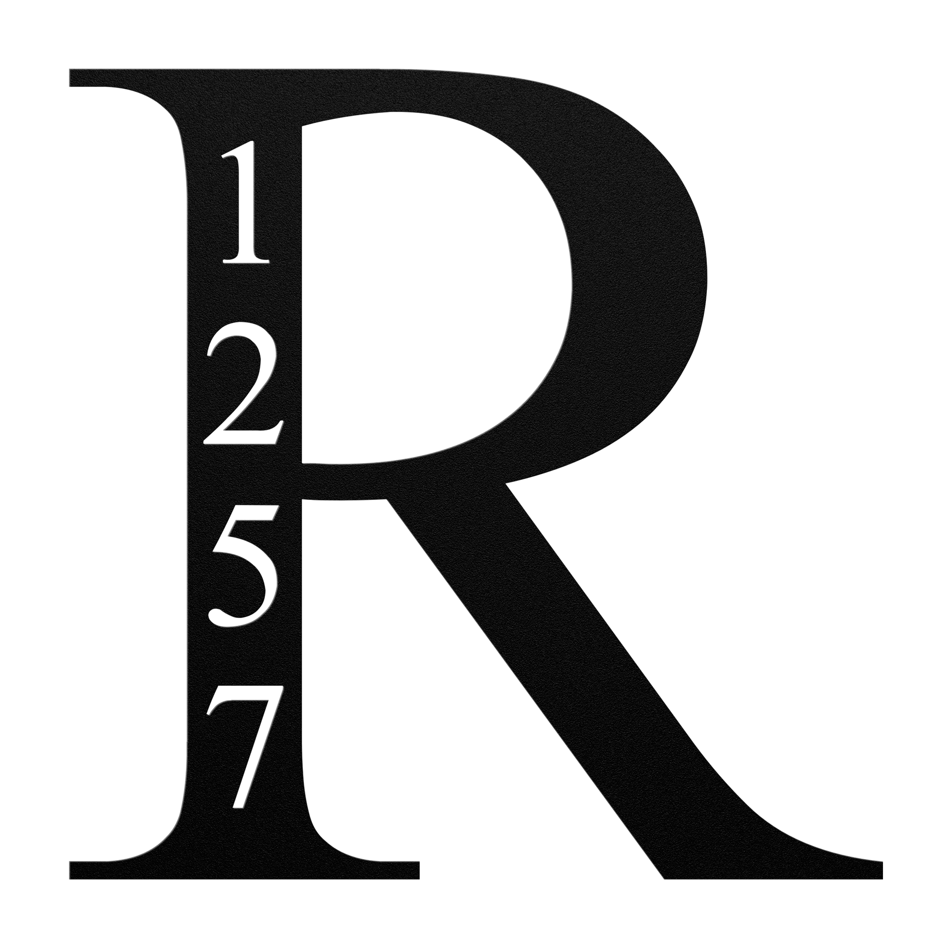 personalized metal address sign