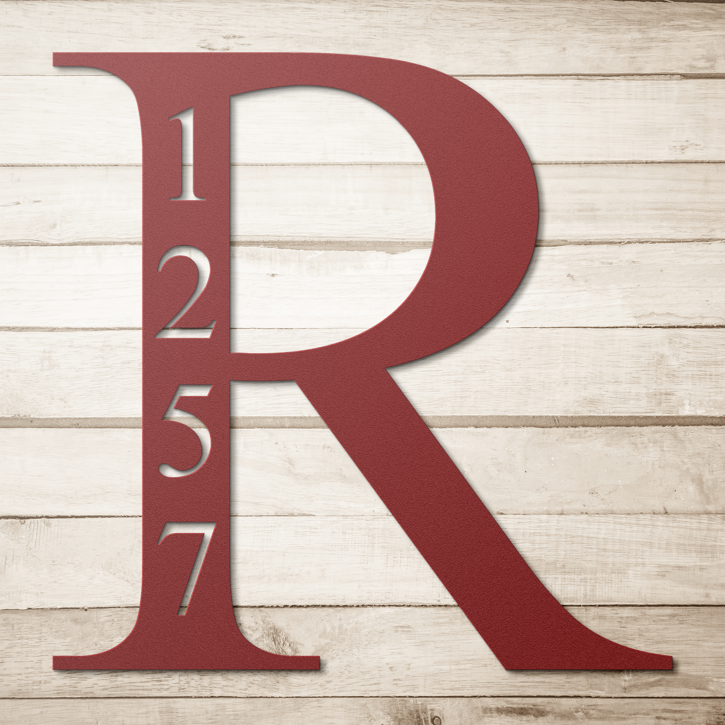 custom house number wall art