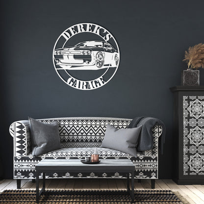 Mopar Challenger American Muscle Car Custom Metal Garage Sign