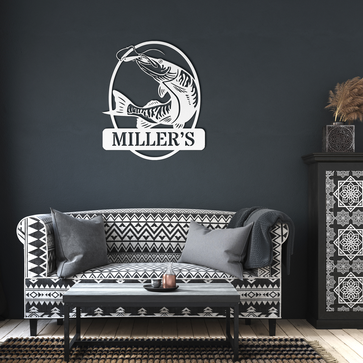 Muskie_Fishing_Metal_Outdoor_Sign__La_White_Dark_Living_Room_Mockup.png