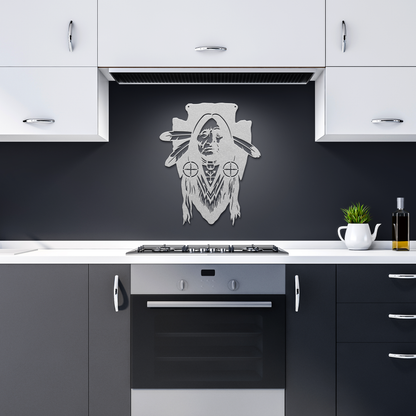 Native_American_Chief_Warrior_Metal_Wall_Silver_Dark_Kitchen_Mockup.png