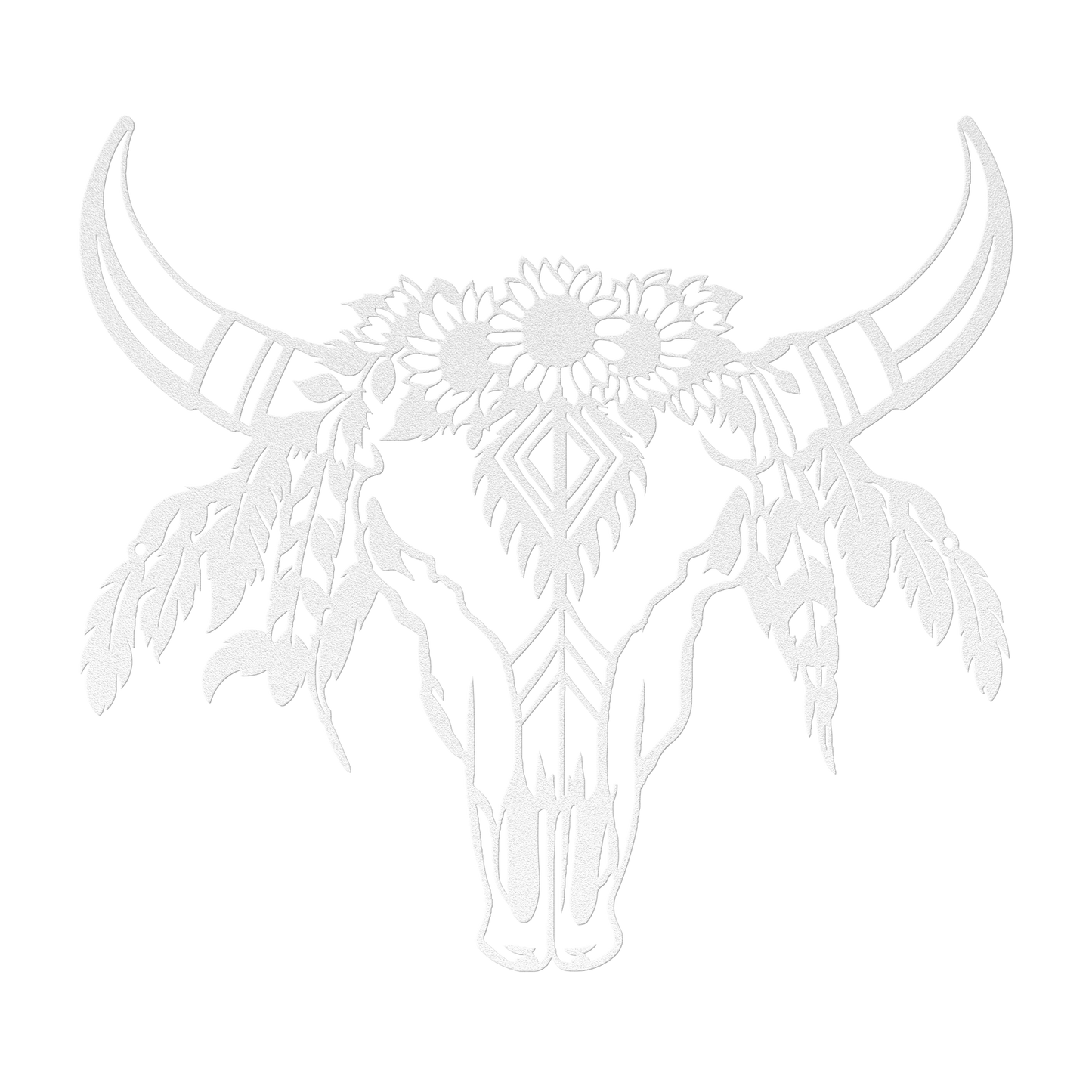 Rustic cow skull decor for cabin