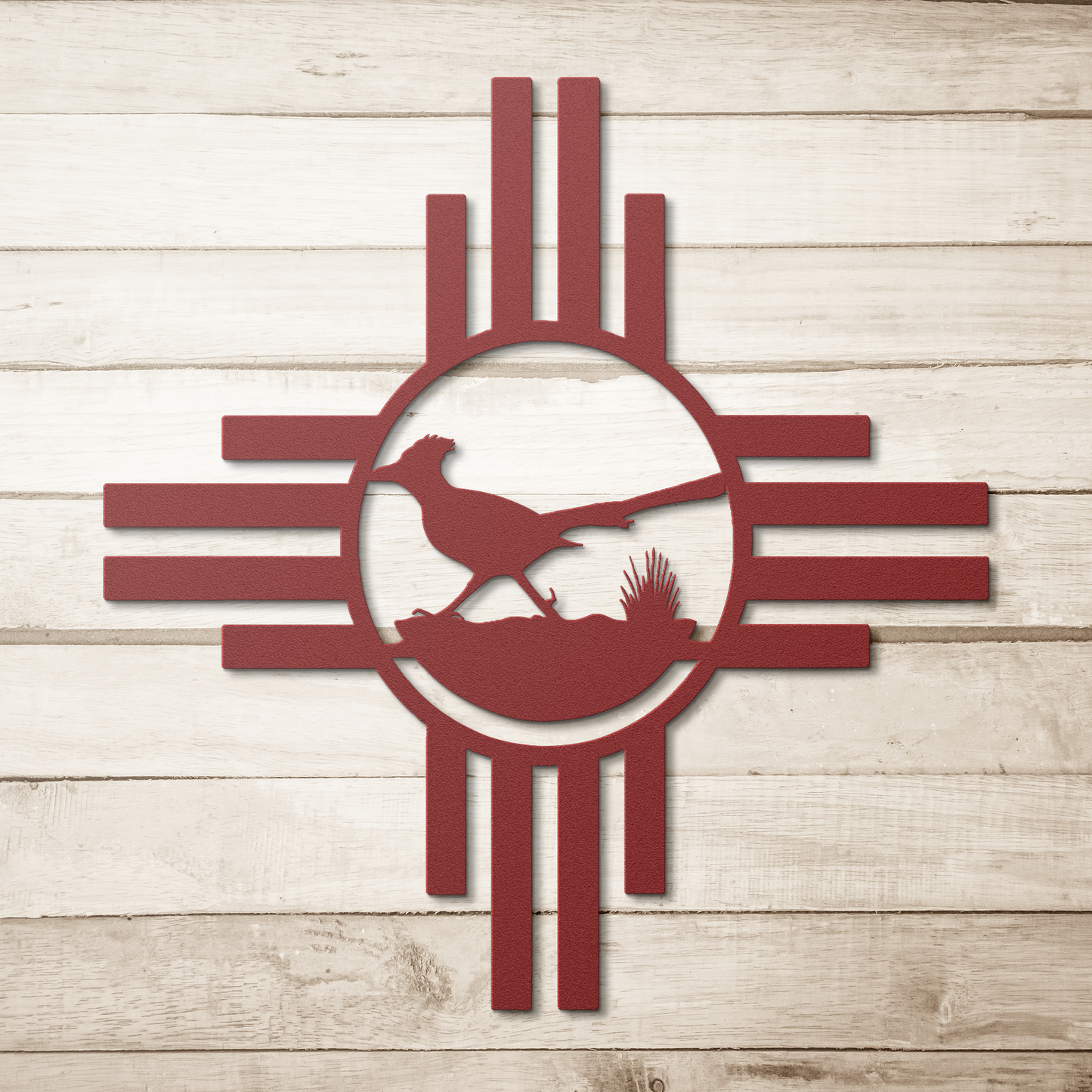 Roadrunner wall art for garden