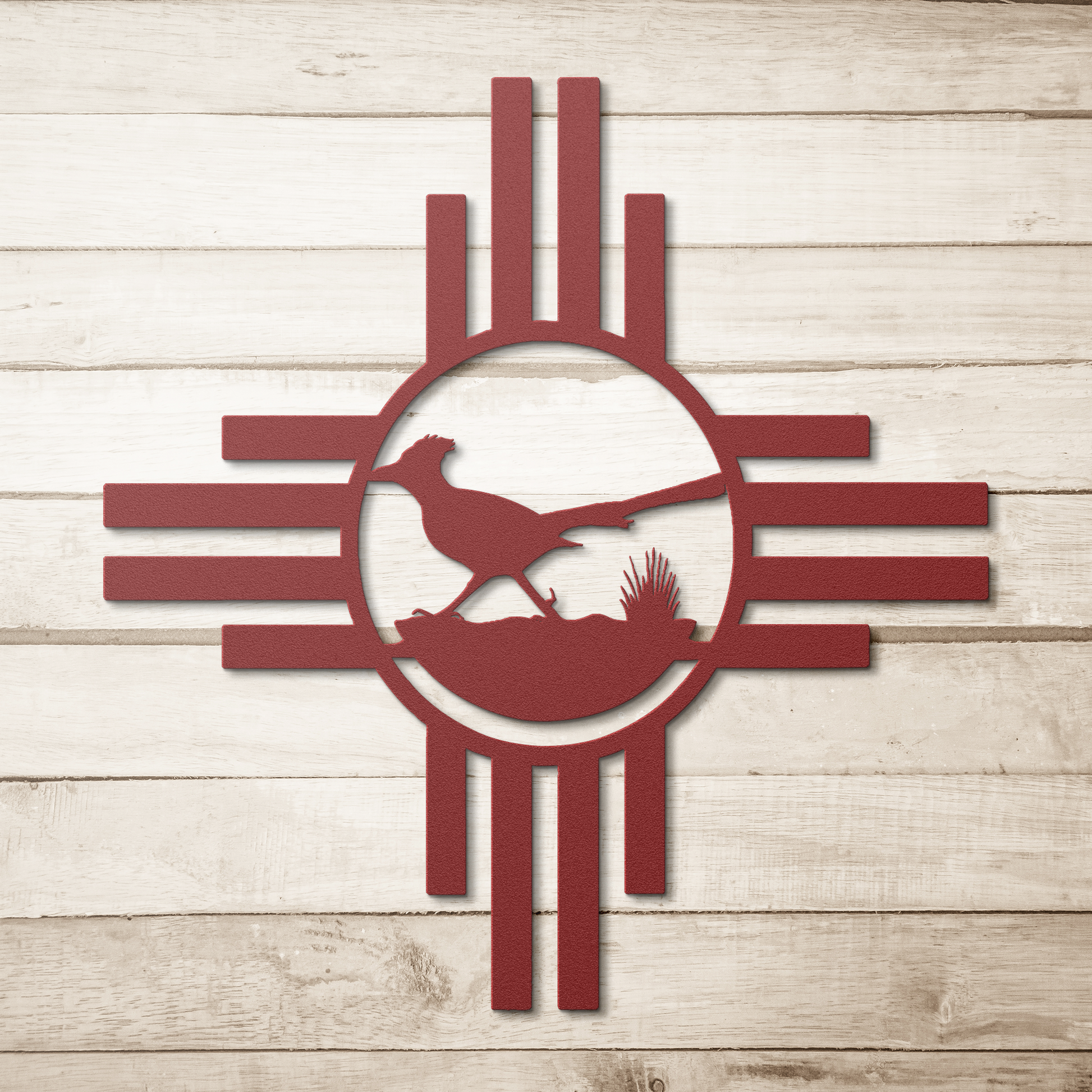 Roadrunner wall art for garden