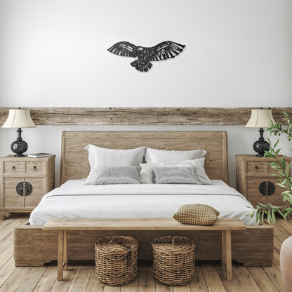 Northwest_Coastal_Eagle_Catching_Salmon__Black_Farmhouse_Bedroom_Mockup.png