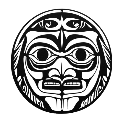 Custom Tribal Steel Totem Sign for Lodge or Cabin.png
