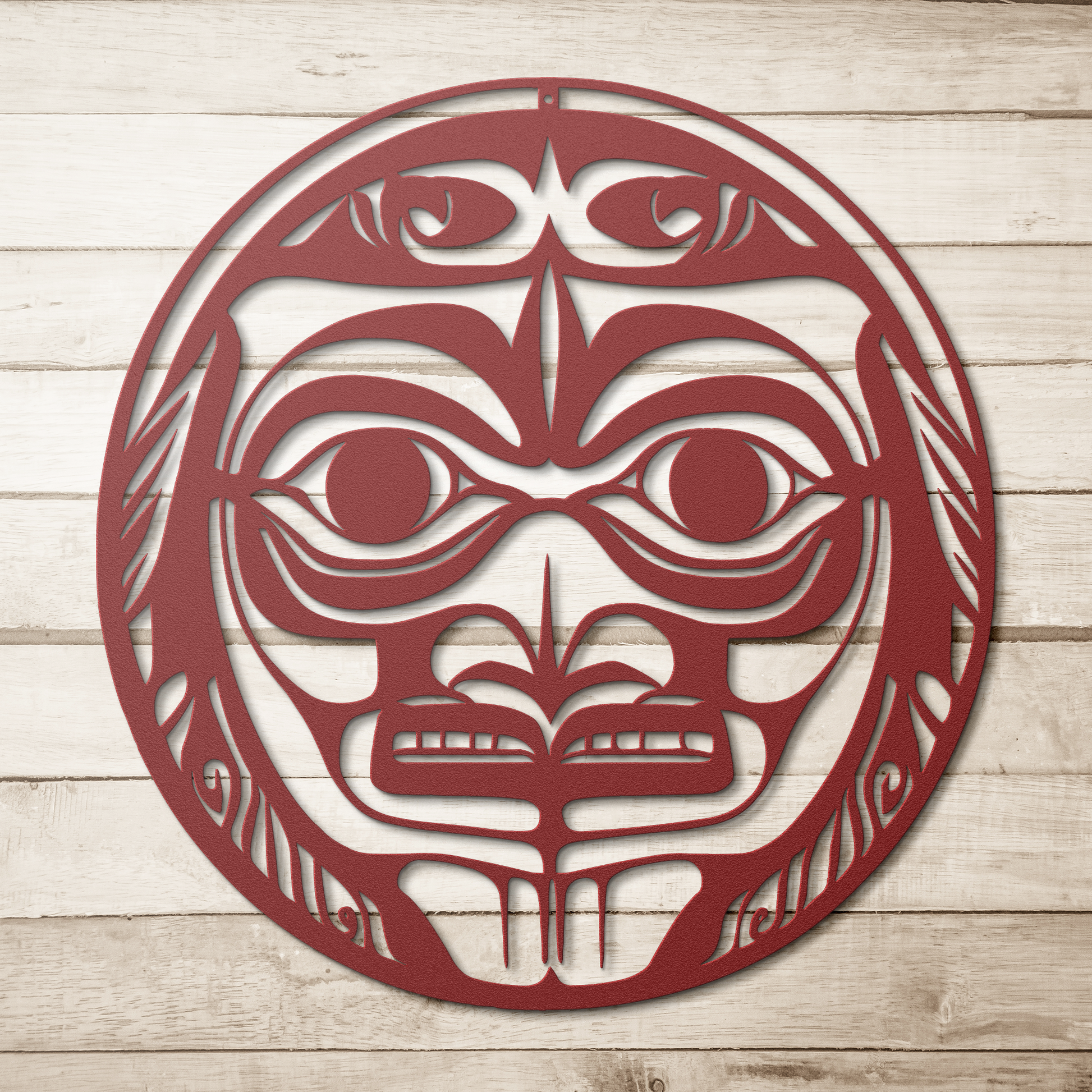 Northwest Totem Pole Metal Art – Alaskan Native Wall Decor