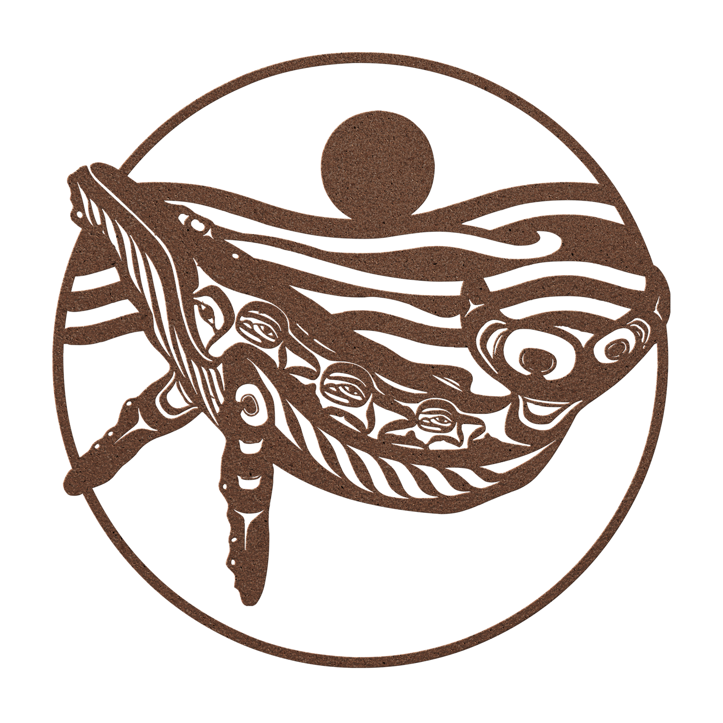 Whale spirit animal art for garden or home