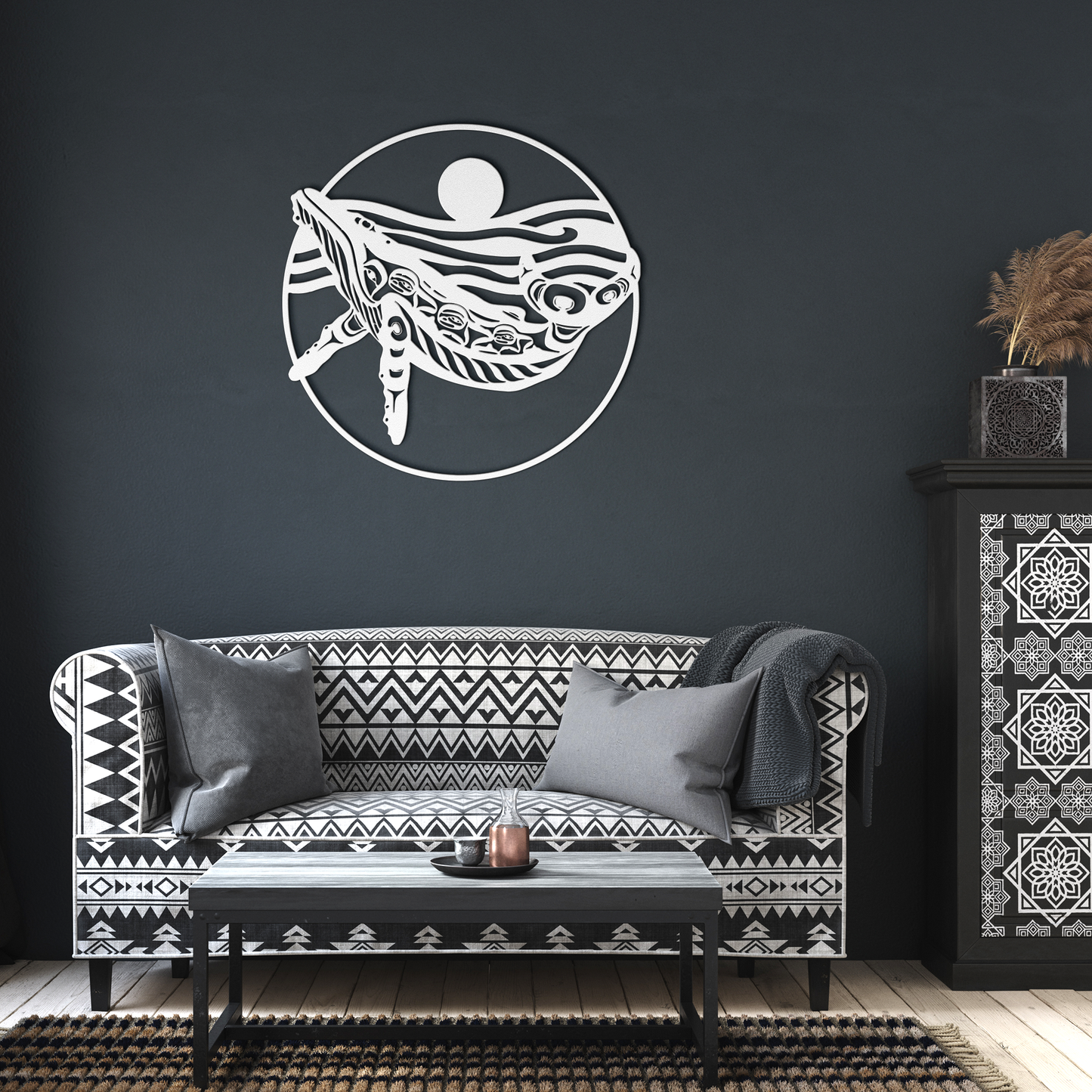 Northwest_Tribal_Humpback_Whale_Metal_Si_White_Dark_Living_Room_Mockup.png_14509800