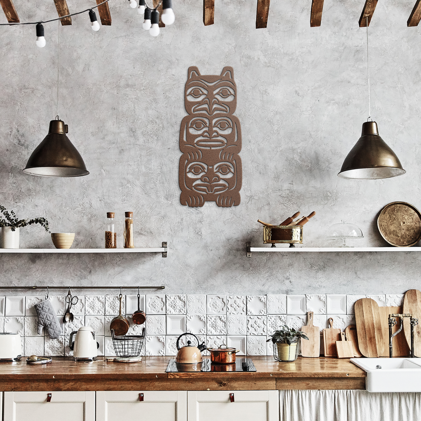 Northwest_Tribal_Totem_Pole_Metal_Sign__Copper_Rustic_Kitchen_Mockup.png