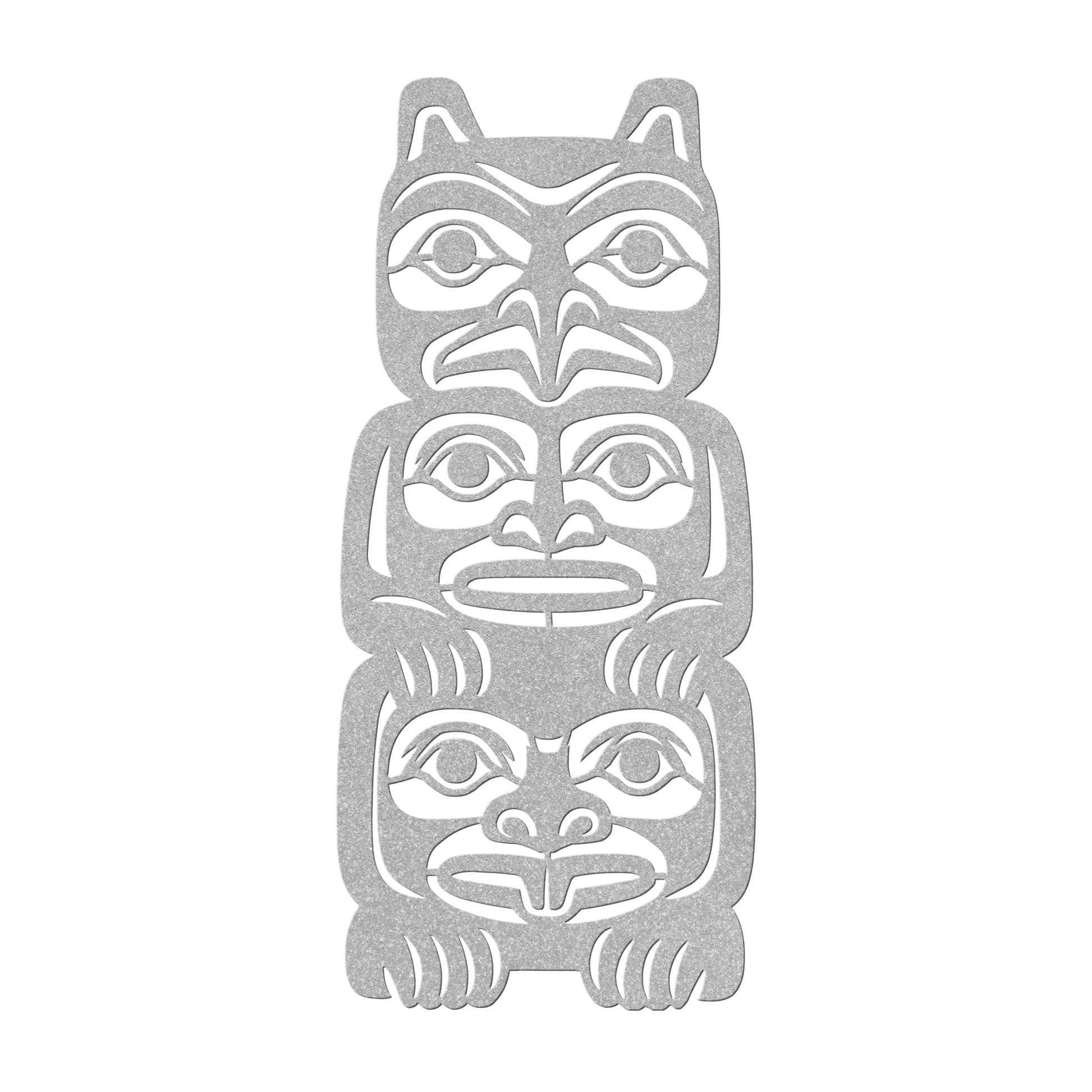 Northwest_Tribal_Totem_Pole_Metal_Sign__Silver_Transparent_Mockup.png