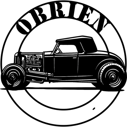 Custom Car or Motorcycle Metal Wall Art – Personalized Garage Sign