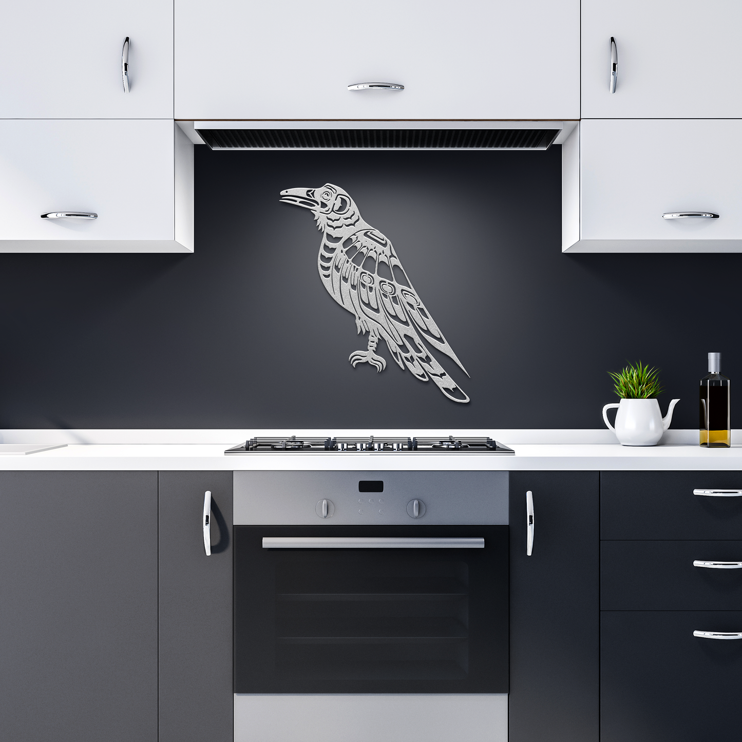 Pacific_Northwest_Raven_Metal_Sign__N_Silver_Dark_Kitchen_Mockup.png