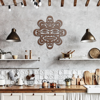 Pacific_Northwest_Tribal_Sun_Metal_Sign__Copper_Rustic_Kitchen_Mockup.png