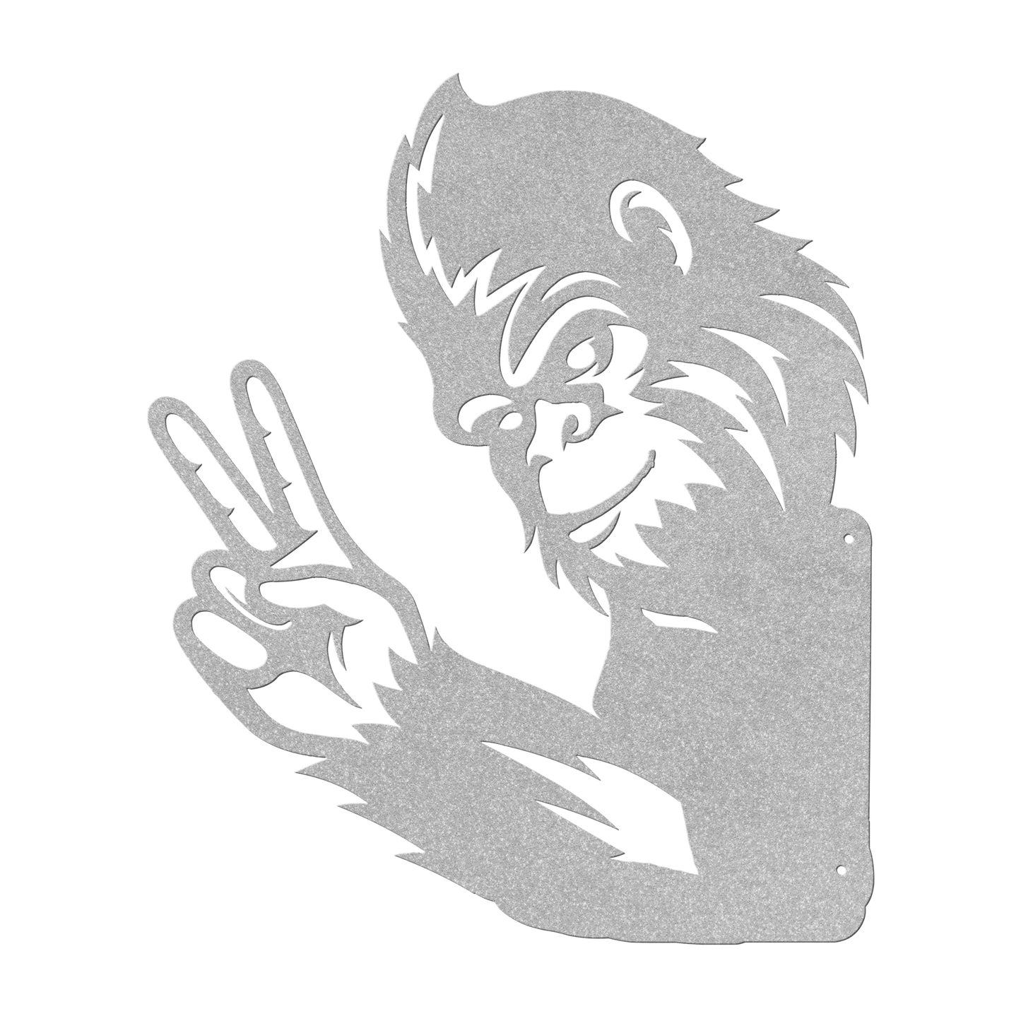 Peek-a-Boo_Peace_Sign_Bigfoot_Metal_Sign_Silver_Transparent_Mockup.png