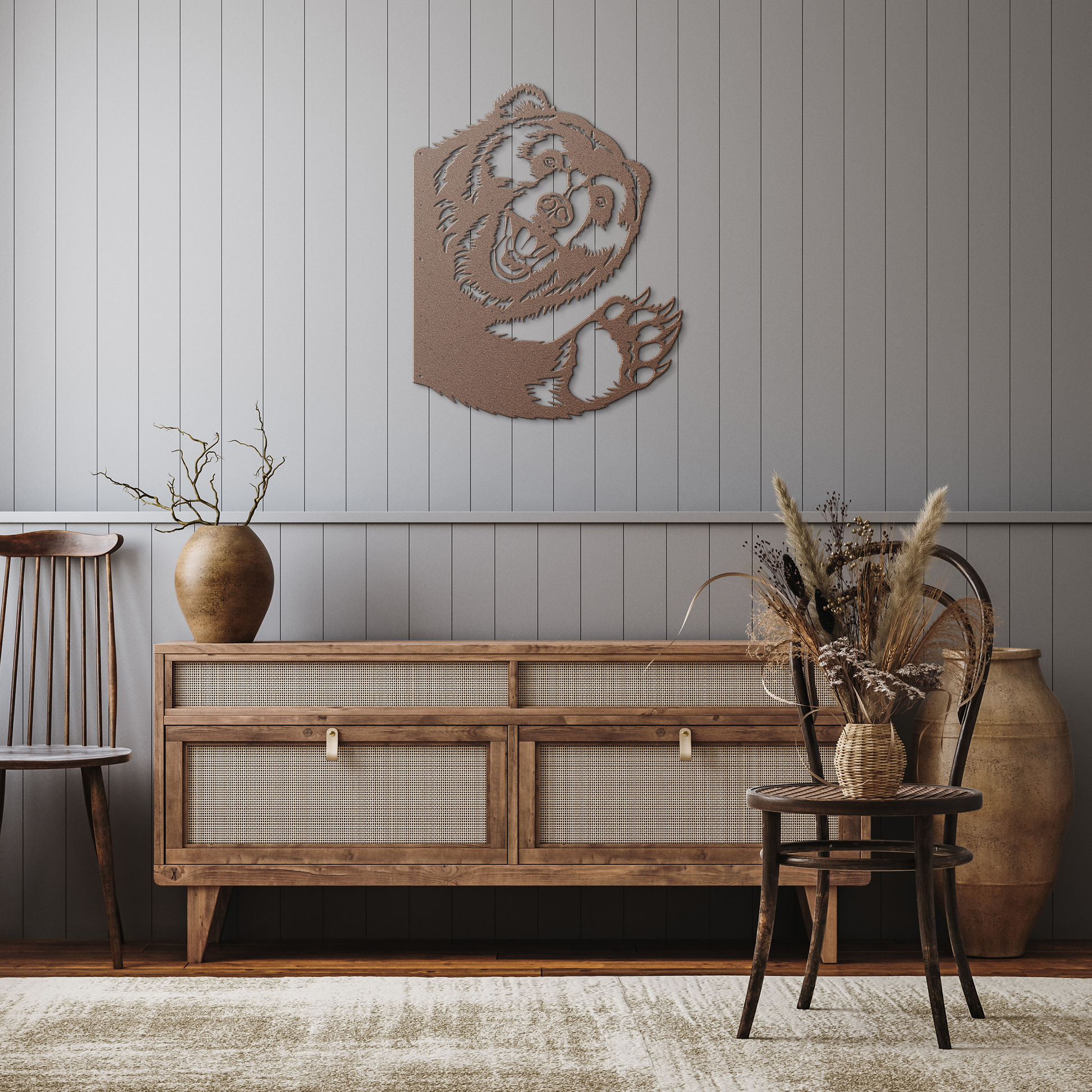 Peek_a_Boo_Waving_Bear_Metal_Sign_Tree_M_Copper_Rustic_Hallway_Mockup.png_15284254