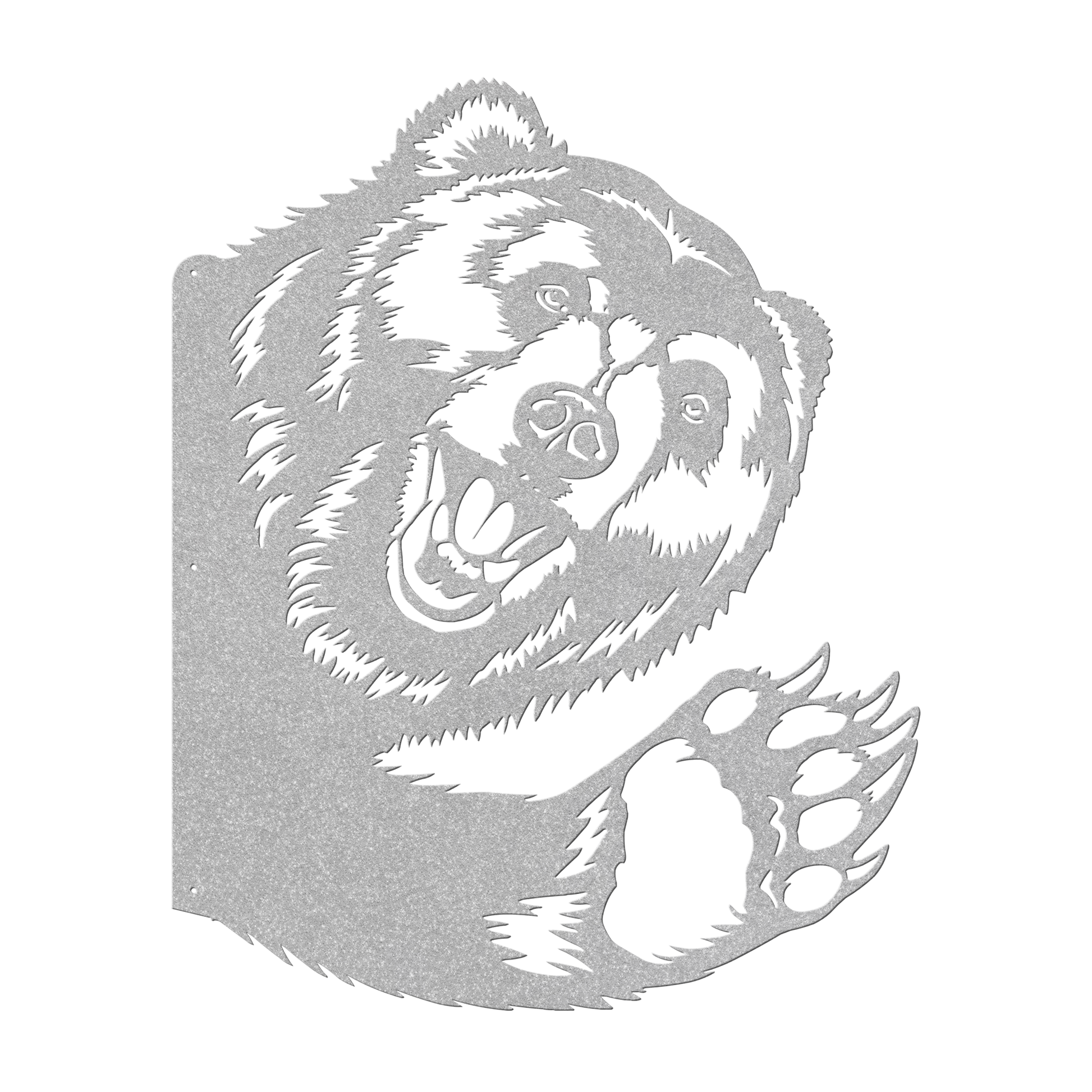 wildlife bear wall art steel