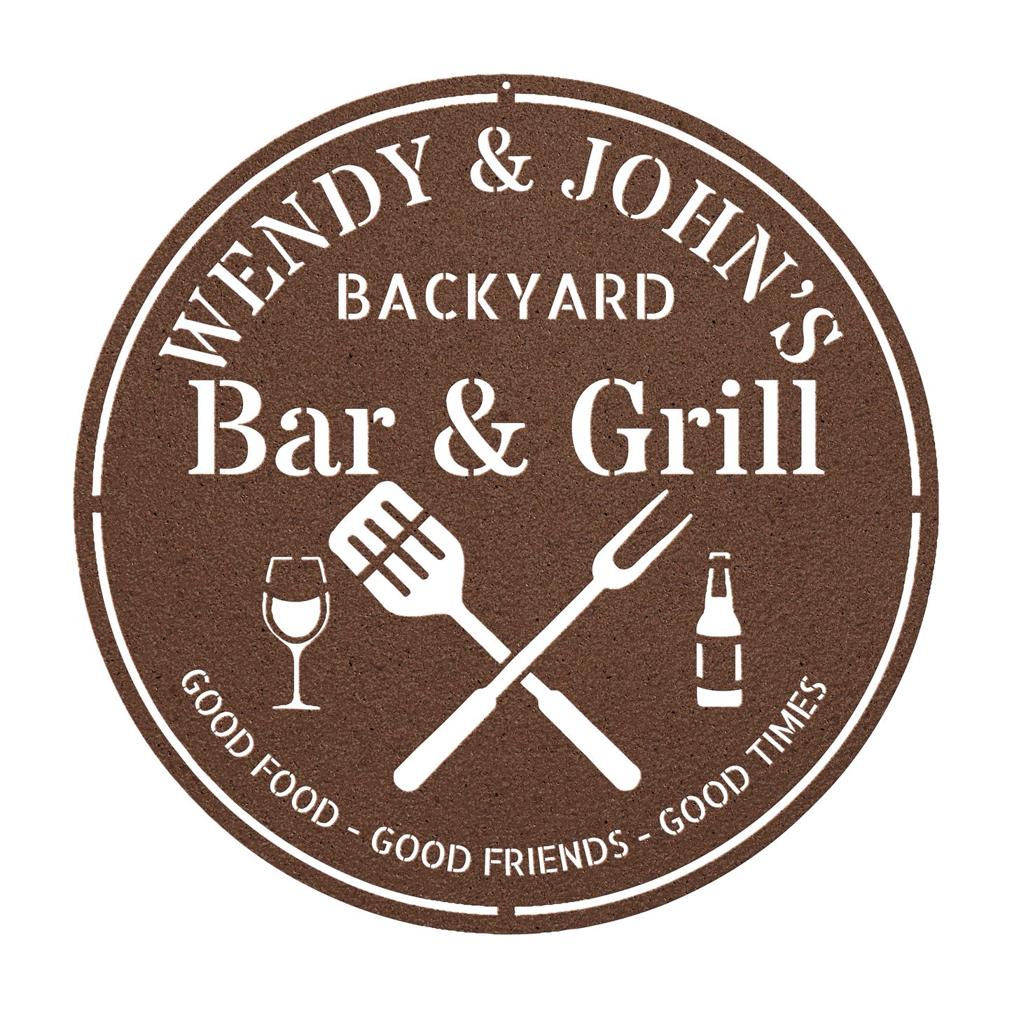 Patio bar pool sign with custom text