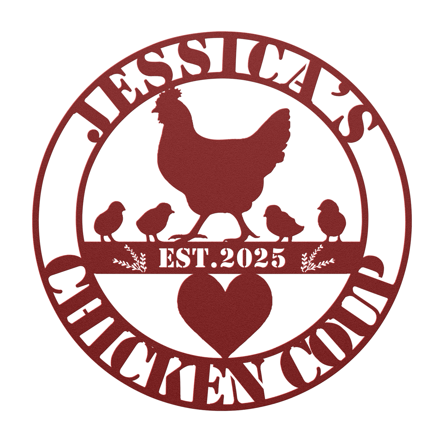 Rustic chicken wall art