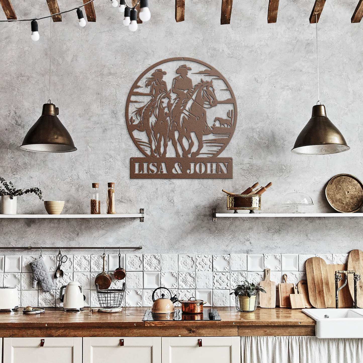 Personalized_Cowboy_Cowgirl_Couple_Metal_Copper_Rustic_Kitchen_Mockup.png