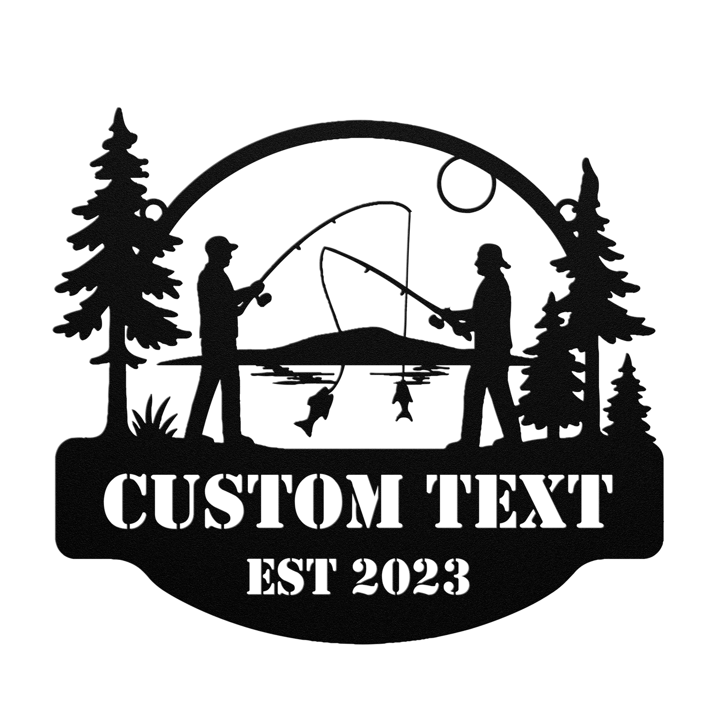 Custom steel camp sign