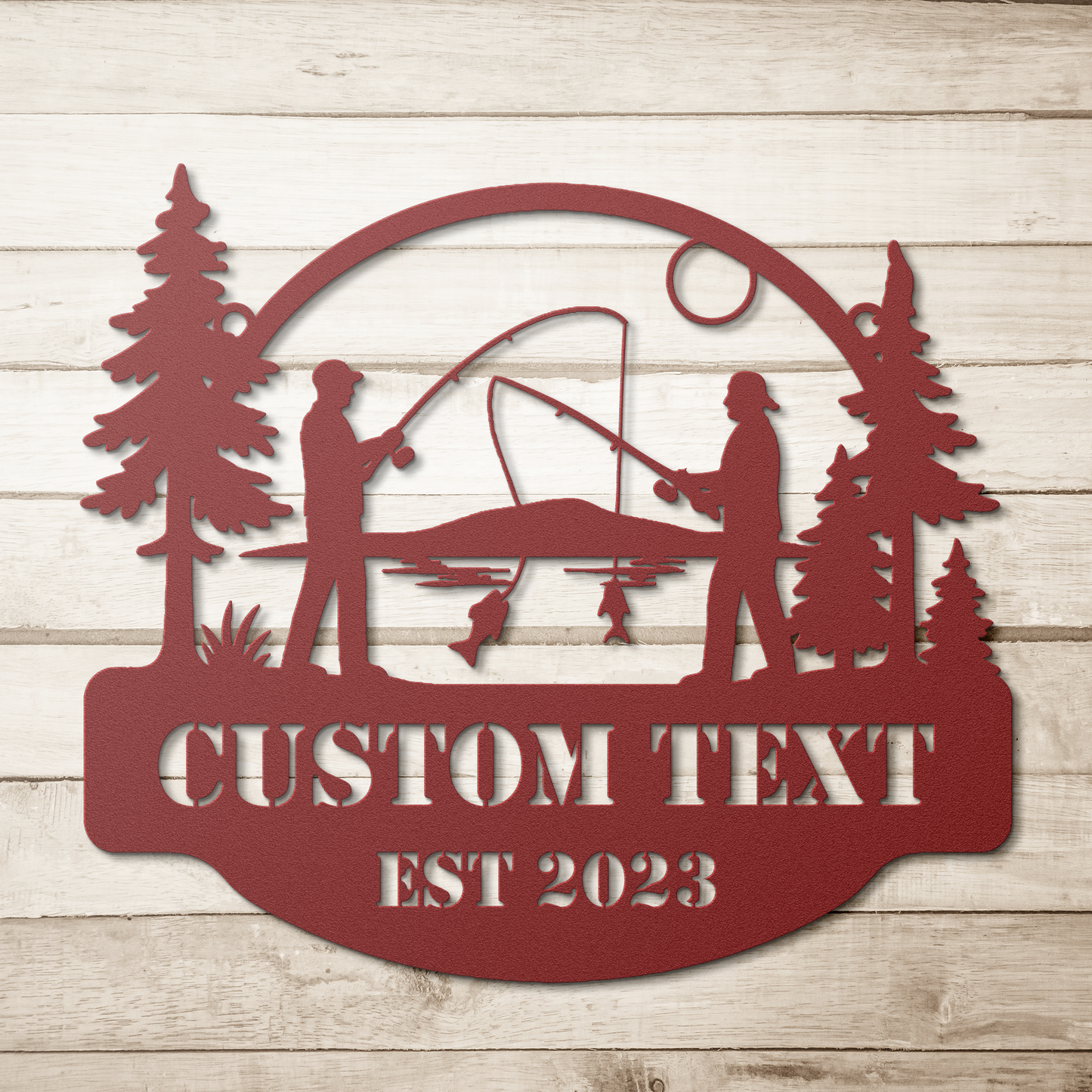 Lake house metal decor