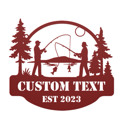 Personalized lake cabin art