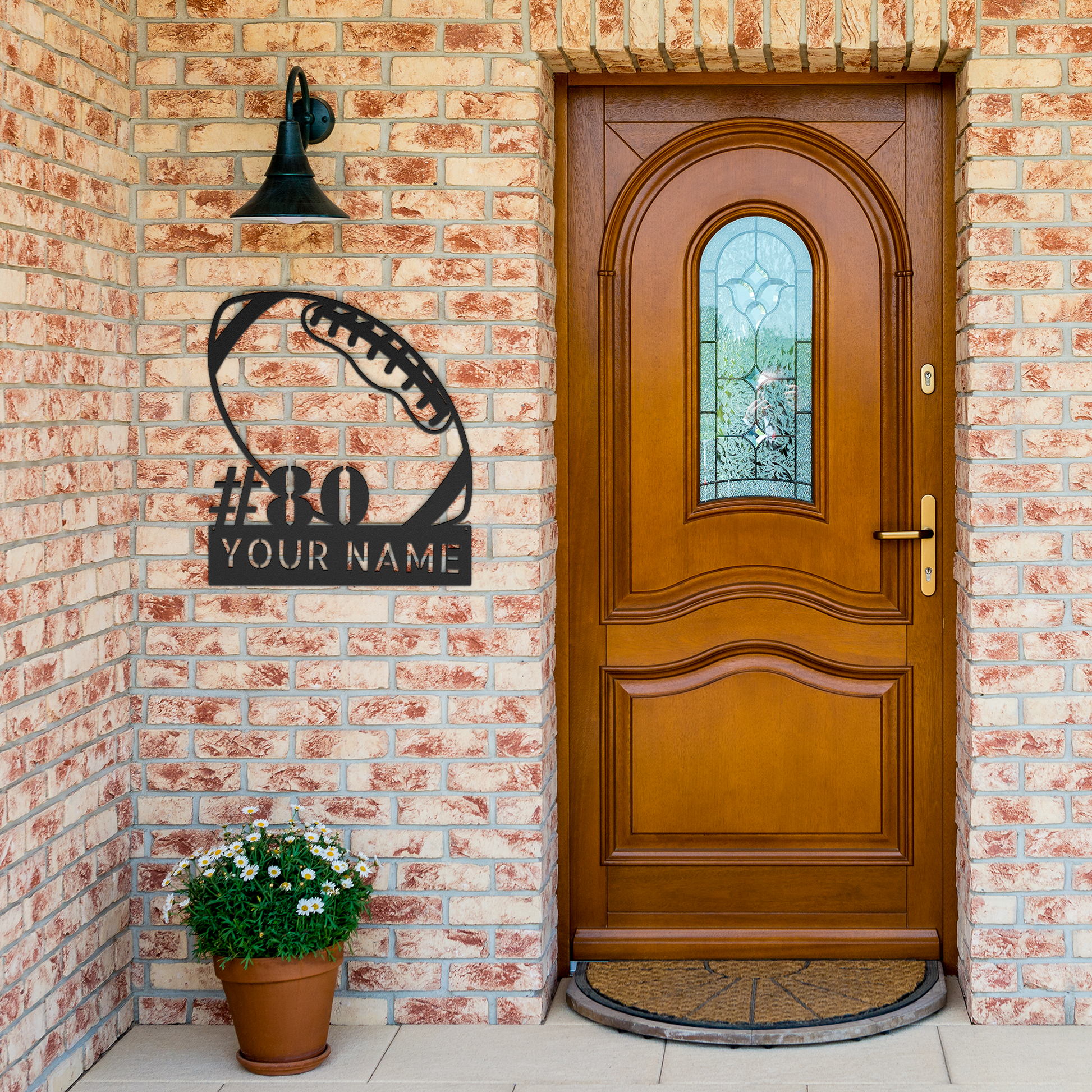 Personalized_Football_Name_Sign__Cust_Black_Brick_Entrance_Mockup.png