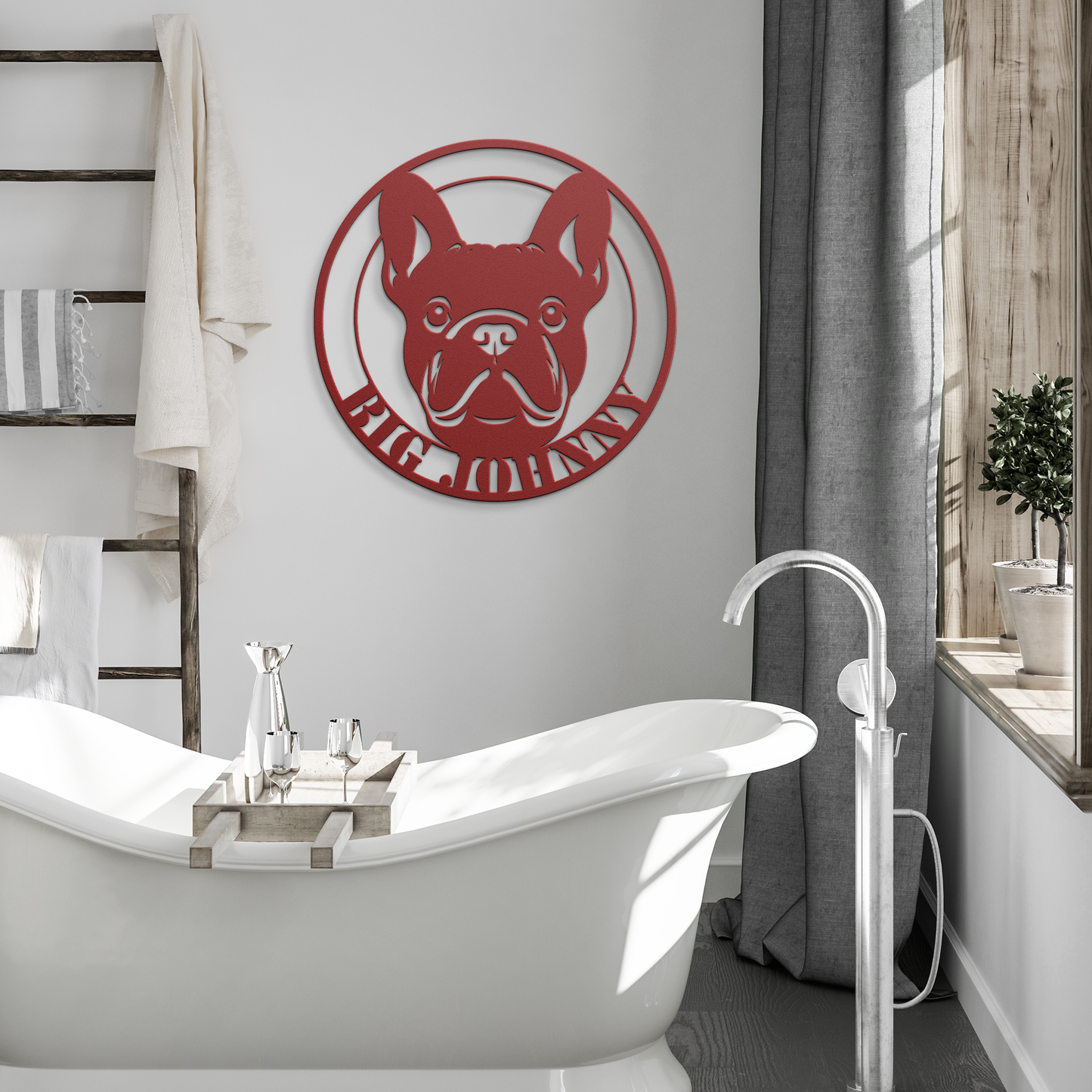 Personalized_French_Bulldog_Sign__Custo_Red_Modern_Bathroom_Mockup.png