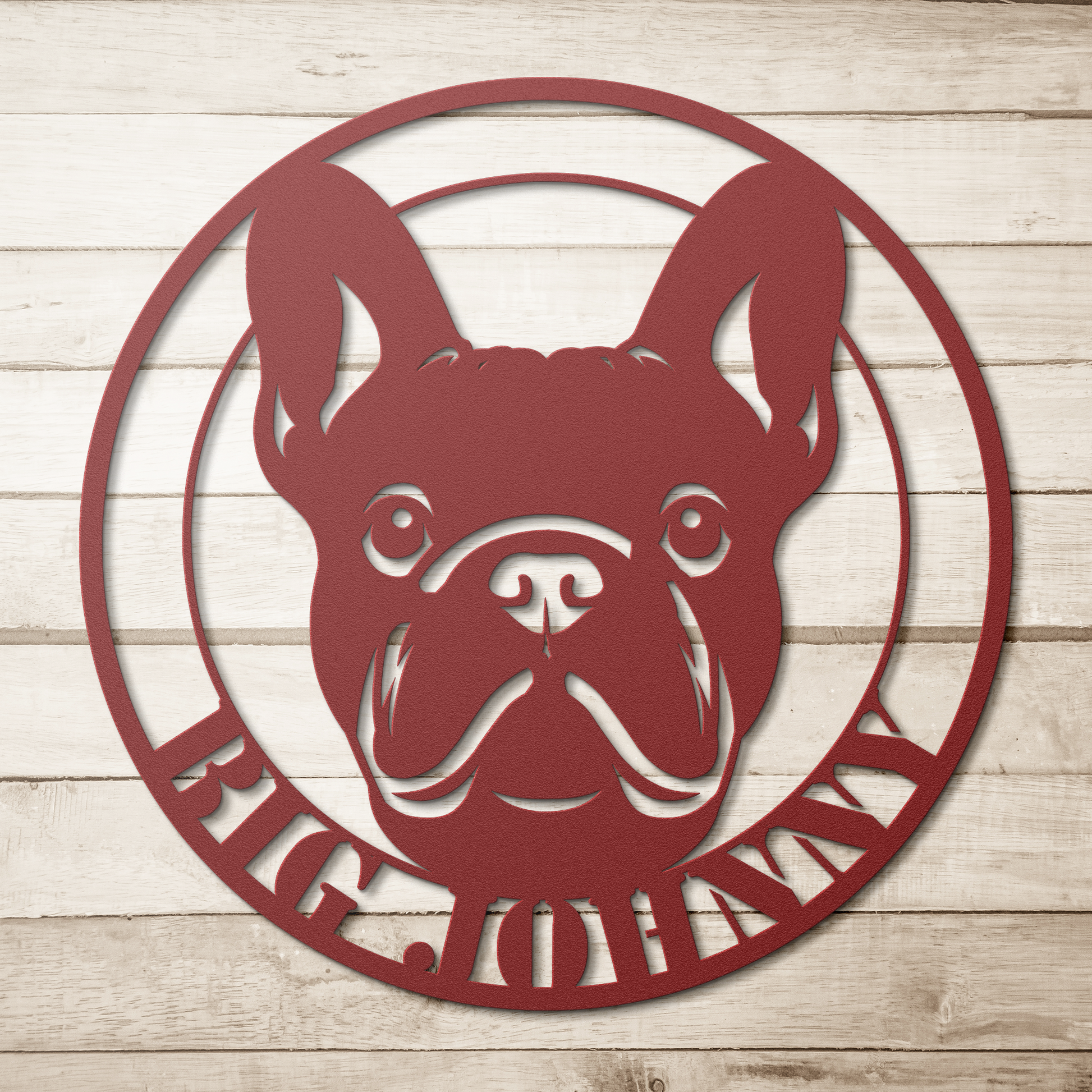 Personalized French Bulldog Sign