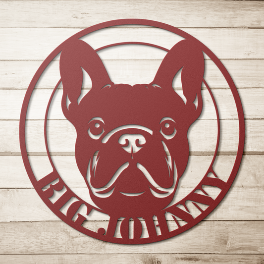Personalized French Bulldog Sign