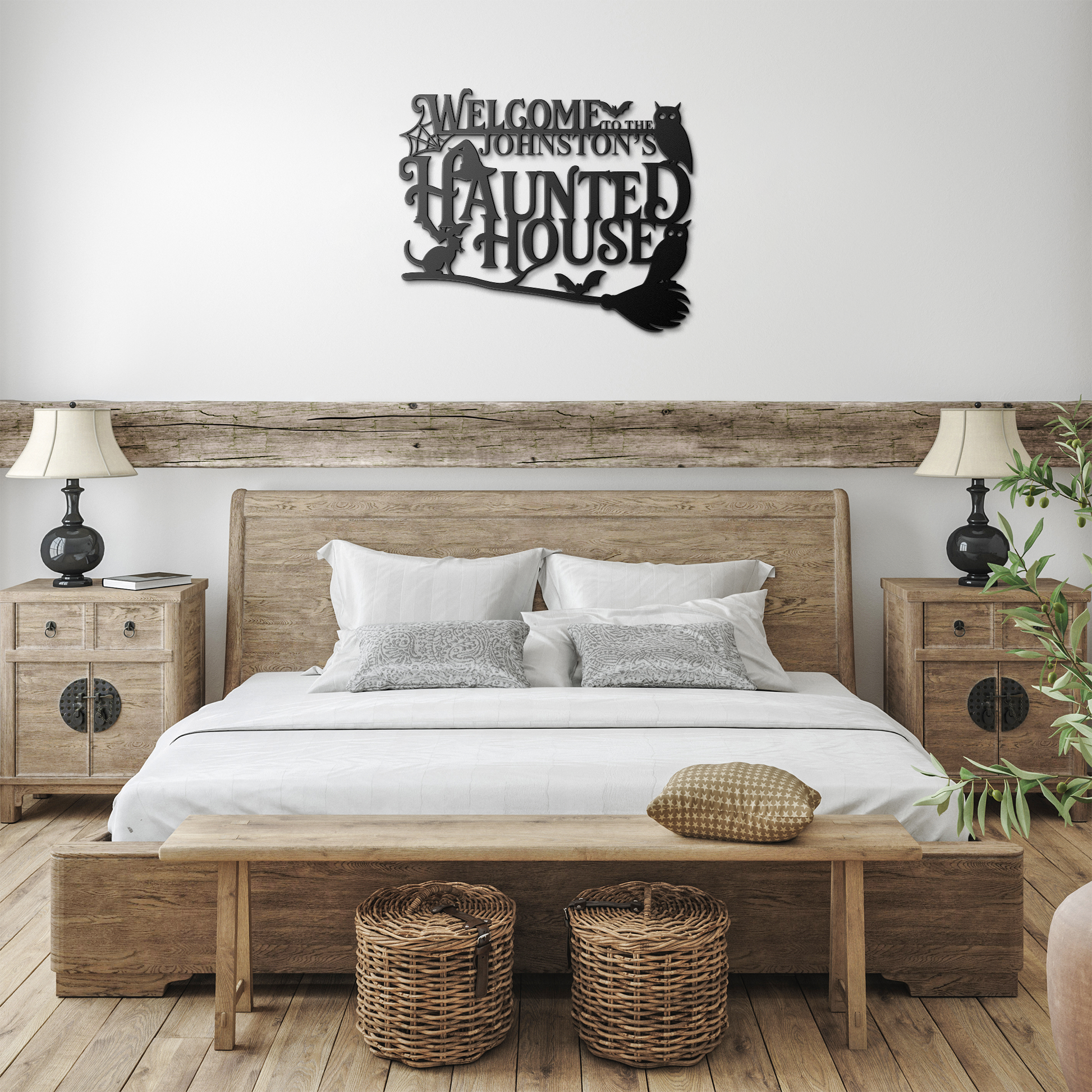 Personalized_Halloween_Metal_Sign__Haun_Black_Farmhouse_Bedroom_Mockup.png