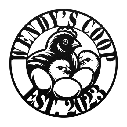 Farmhouse chicken house steel decor