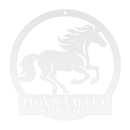 Personalized Horse Metal Sign