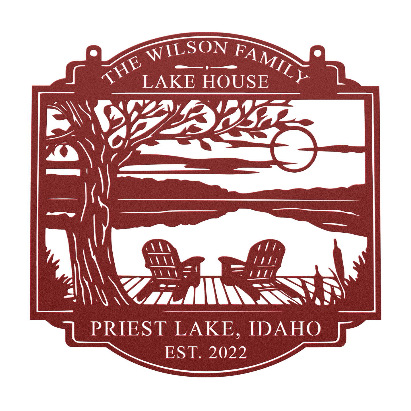 Personalized_Lake_House_Metal_Sign_Custo_Red_Transparent_Mockup.png