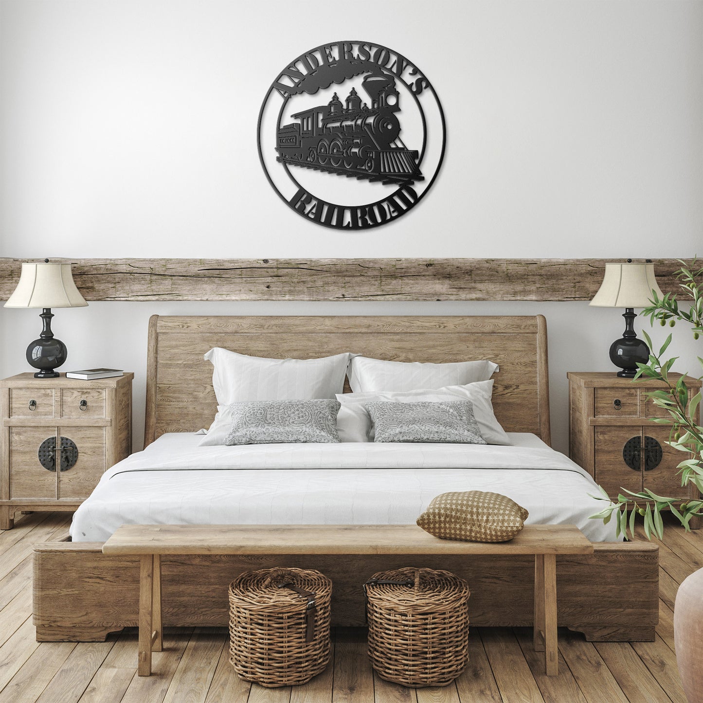 Personalized Train Metal Sign