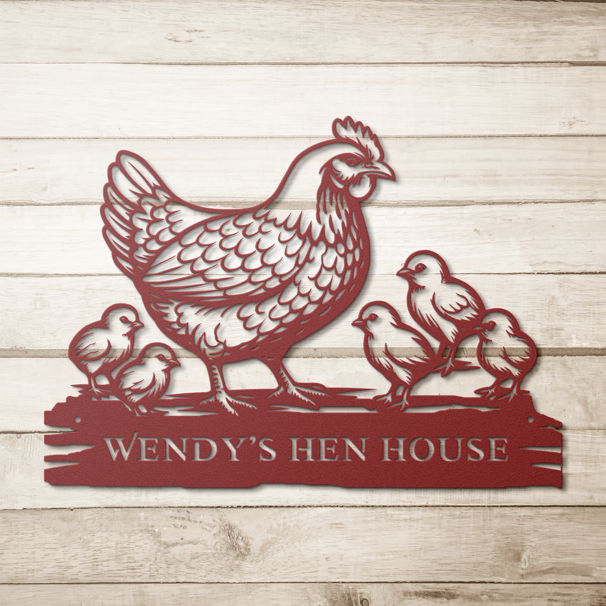Farmhouse kitchen chicken wall hanging