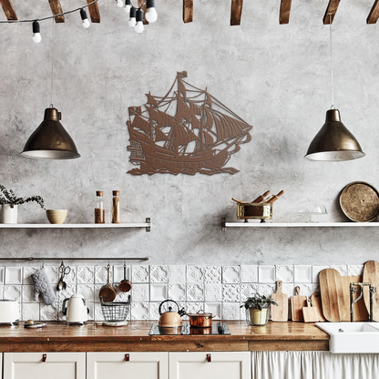 Pirate_Ship_Metal_Wall_Art_Jolly_Roger_N_Copper_Rustic_Kitchen_Mockup.png