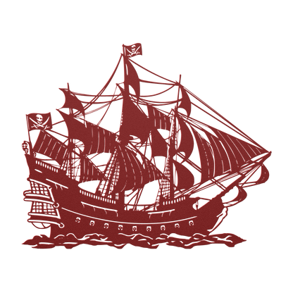 pirate ship wall art made in usa