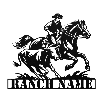 Western Steel Sign for Barn or Gate Decor