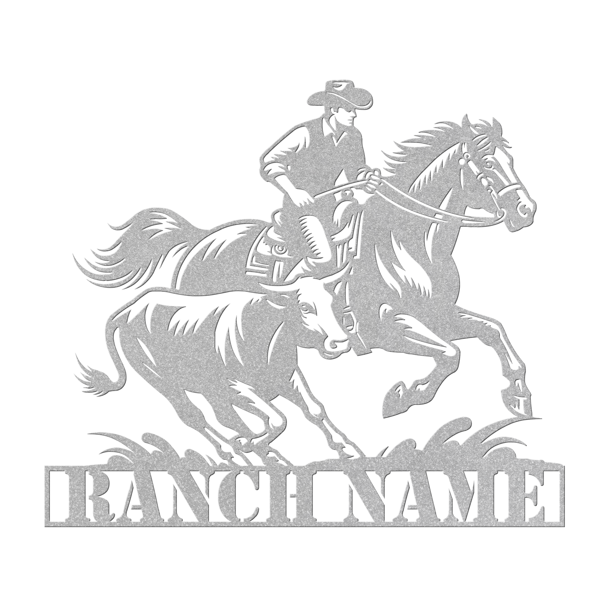 Ranch_Cowboy_Chasing_Cow_Metal_Sign__We_Silver_Transparent_Mockup.png