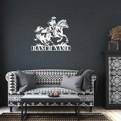 Ranch_Cowboy_Chasing_Cow_Metal_Sign__We_White_Dark_Living_Room_Mockup.png