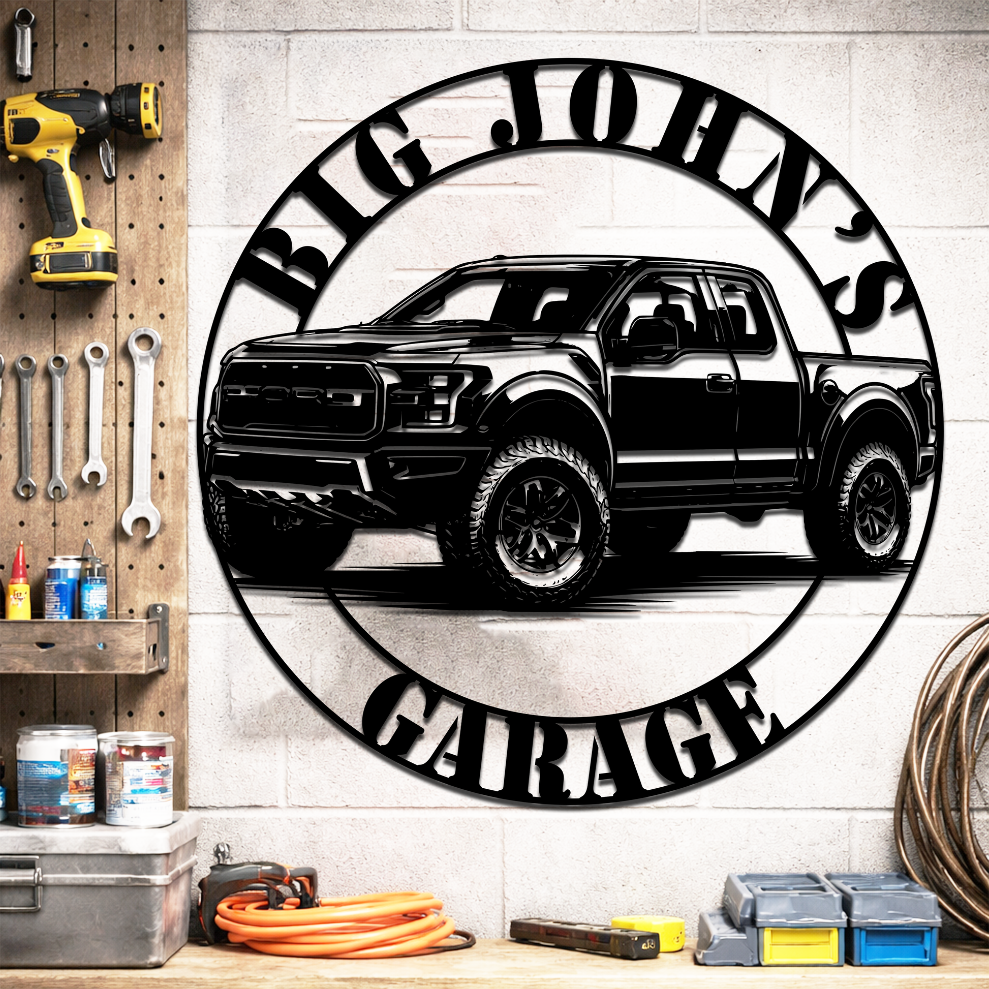 Ford Raptor Metal Sign