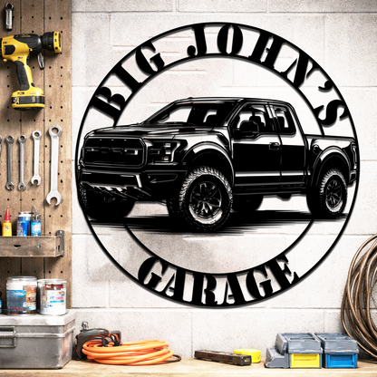 Ford Raptor Metal Sign