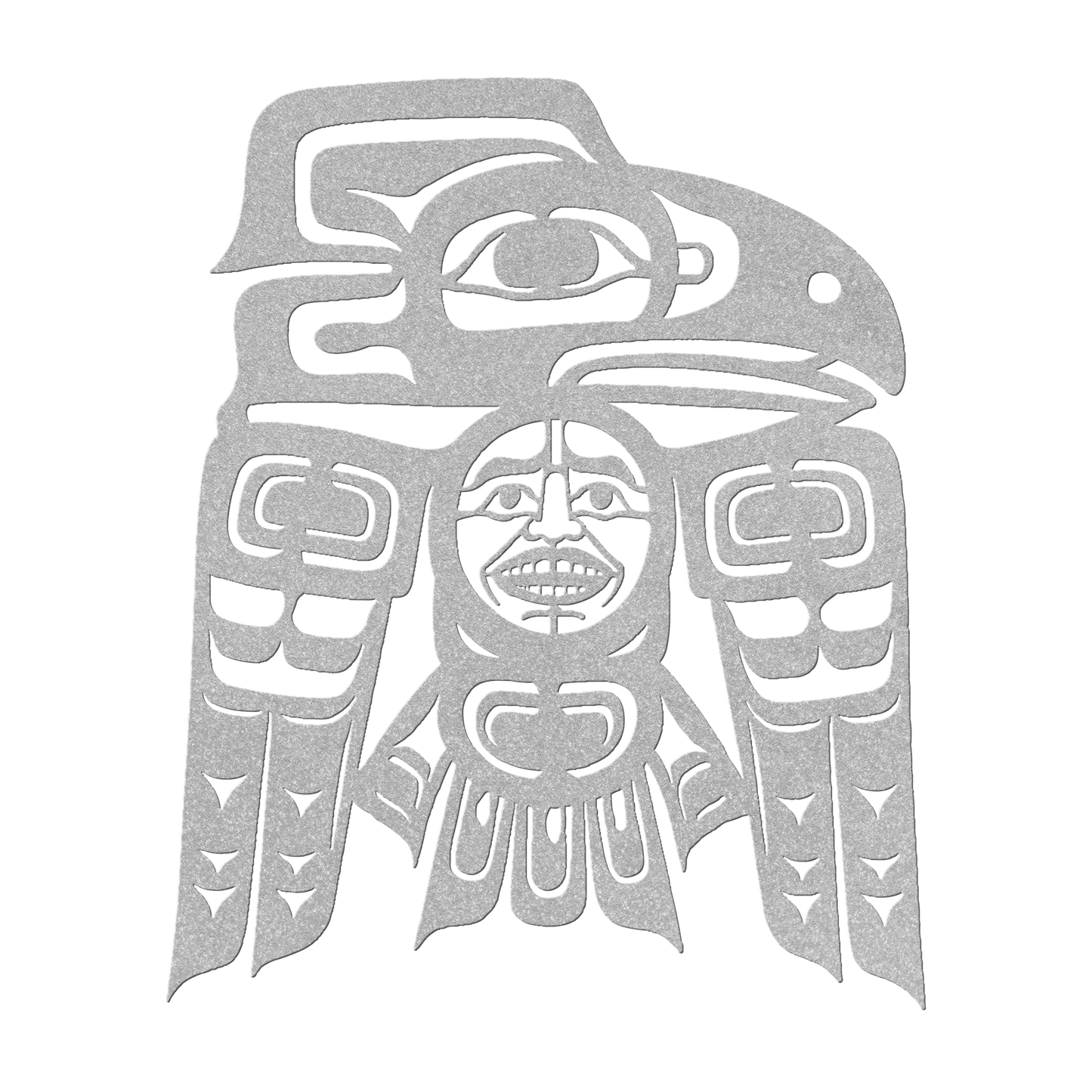 Raven_Tlingit_Haida_Metal_Sign__Alaskan_Silver_Transparent_Mockup.png
