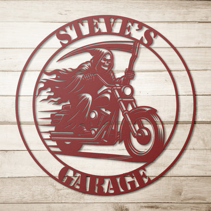 Motorcycle Custom Garage Sign